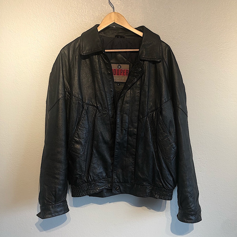 Cooper Men’s 100% Genuine Leather Jacket (L)